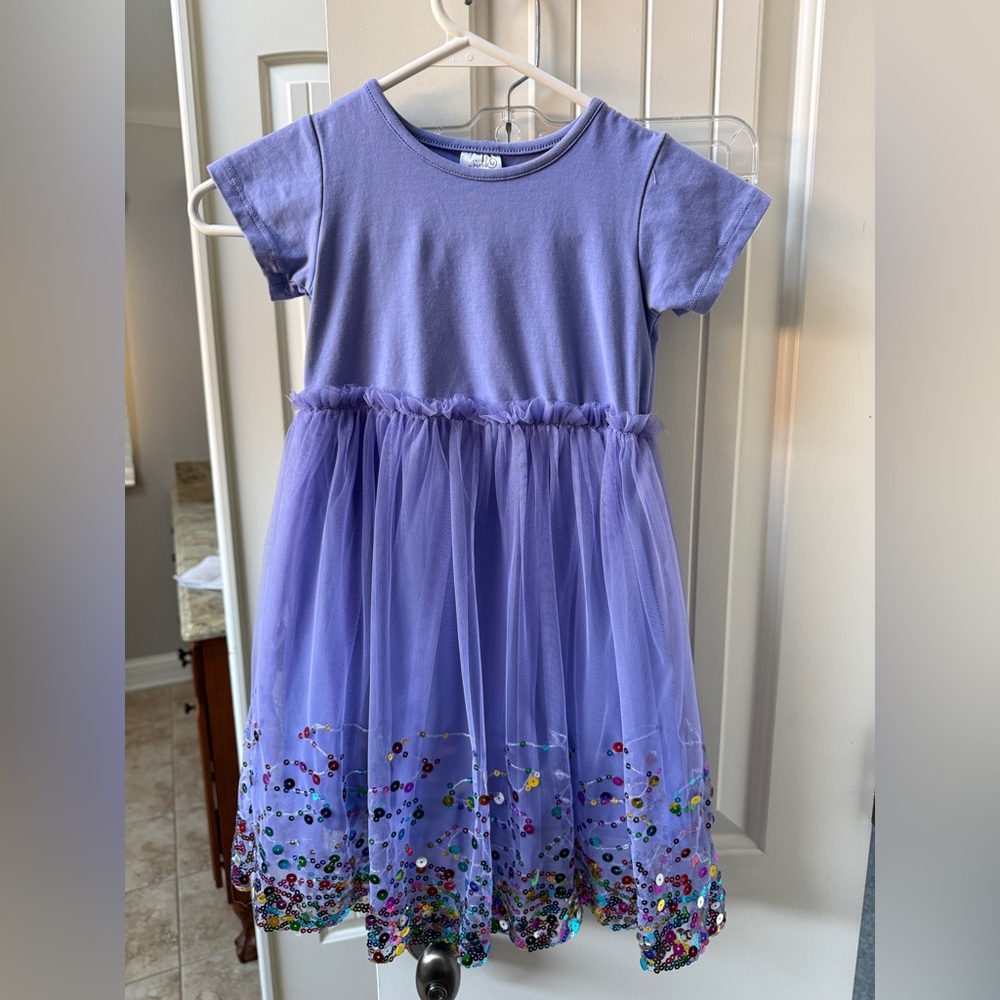 Girls Sweet Wink Dress Tulle glittery